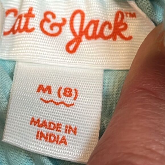 Cat & Jack Girls’ Adaptive Green Checkered Gingham Summer Dress size medium/XL - Picture 6 of 6